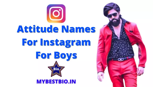 198+ Stylish Attitude Names For Instagram For Boys Indian