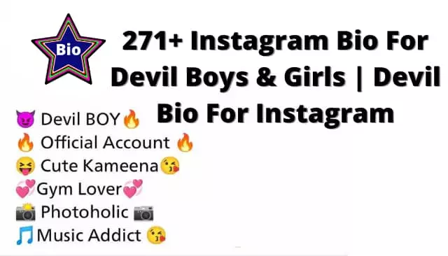271+ Instagram Bio For Devil Boys & Girls 😈 | Devil Bio For Instagram