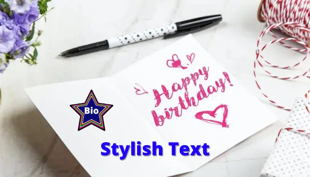 Happy Birthday Stylish Text