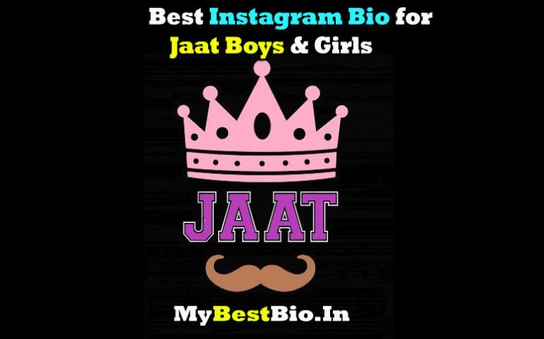 Best Instagram Bio for Jaat Boys & Girls, Jaat Bio for Instagram in Haryanvi